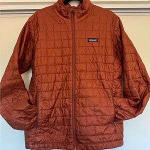 Patagonia Men's Burnt Orange Puffer Jacket